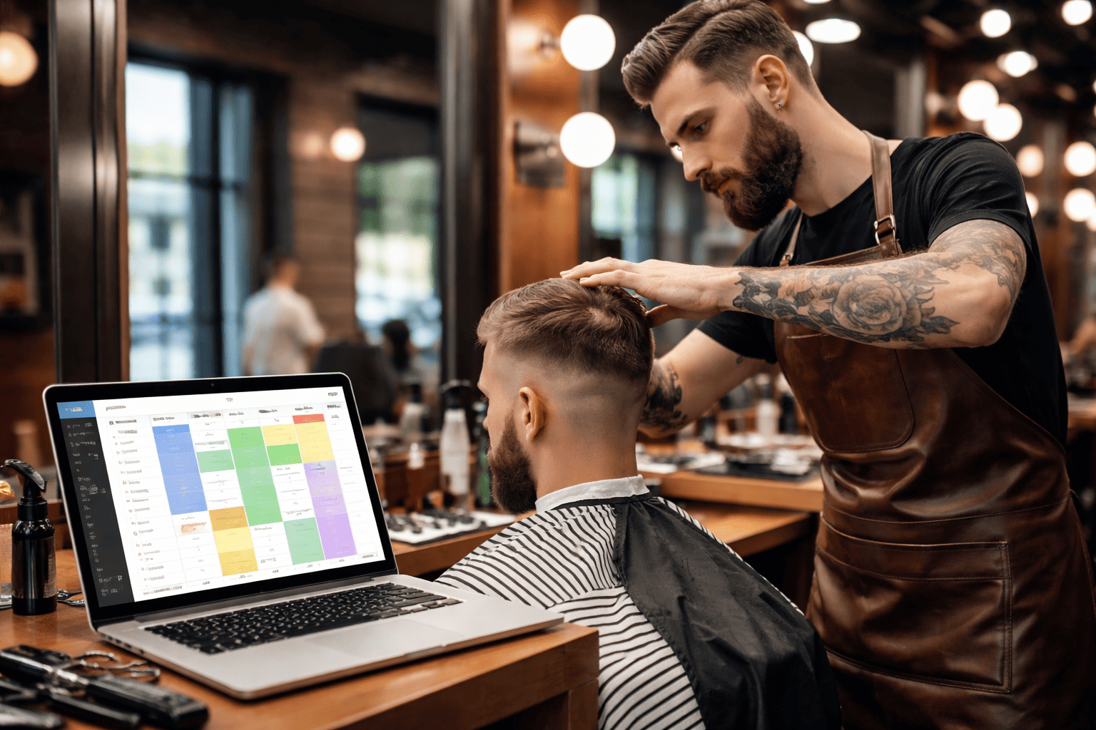 Illustration : Comment un barbier peut-il mieux gérer ses rendez-vous ?