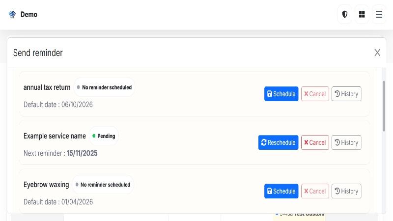 Exemple d’e-mail de rappel de rendez-vous